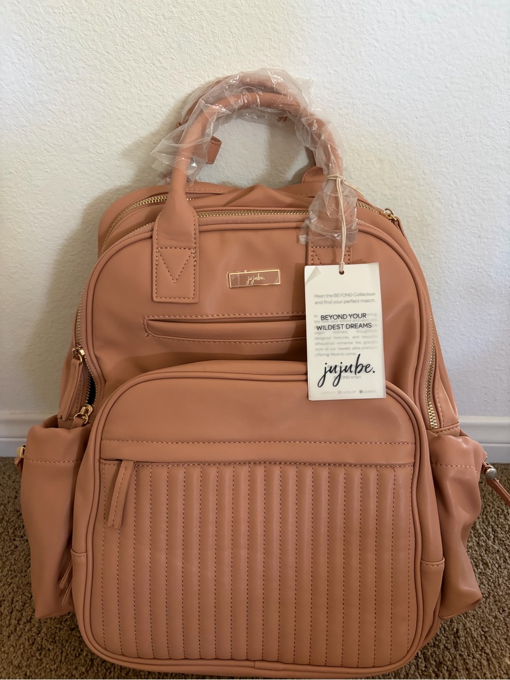 Ju-Ju-Be Women'sConvertible Backpack in Dusty Pink